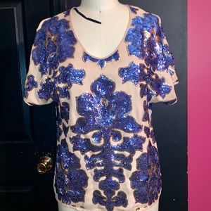 NEIMAN MARCUS X TARGET TRACY REESE SEQUIN BLOUSE